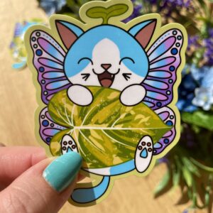 Stickers individuels Fée des philodendrons - collection Féerie florale