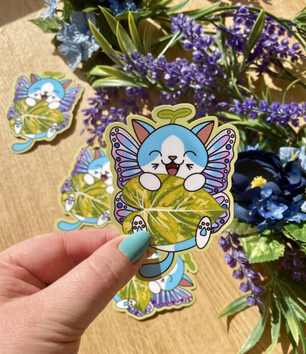 Stickers individuels Fée des philodendrons - collection Féerie florale