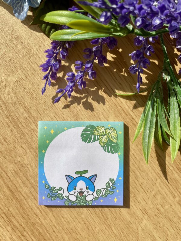 Bloc-notes autocollant Fée des philodendrons - Collection Féerie florale