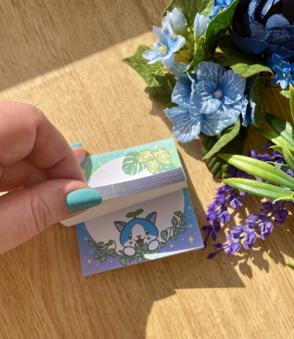 Bloc-notes autocollant Fée des philodendrons - Collection Féerie florale