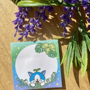 Bloc-notes autocollant Fée des philodendrons - Collection Féerie florale