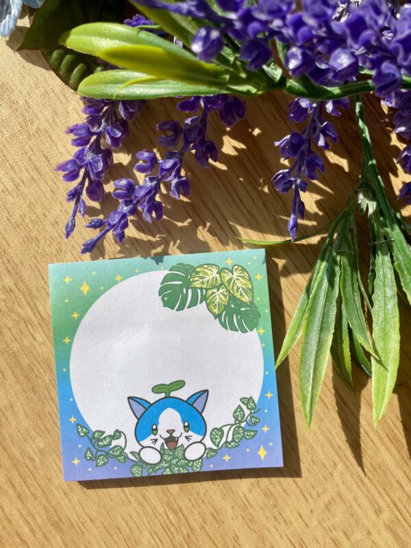 Bloc-notes autocollant Fée des philodendrons - Collection Féerie florale