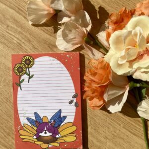 Bloc-notes Fée des tournesols - Collection Féerie florale