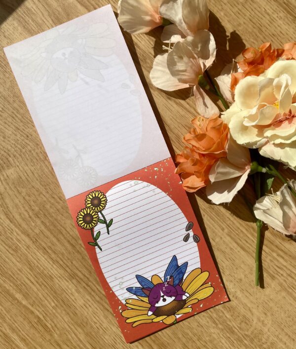 Bloc-notes Fée des tournesols - Collection Féerie florale