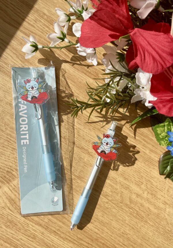 Stylo Fée des coquelicots - Collection Féerie florale