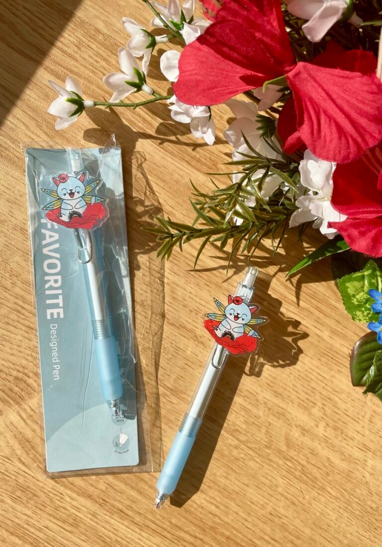 Stylo Fée des coquelicots - Collection Féerie florale