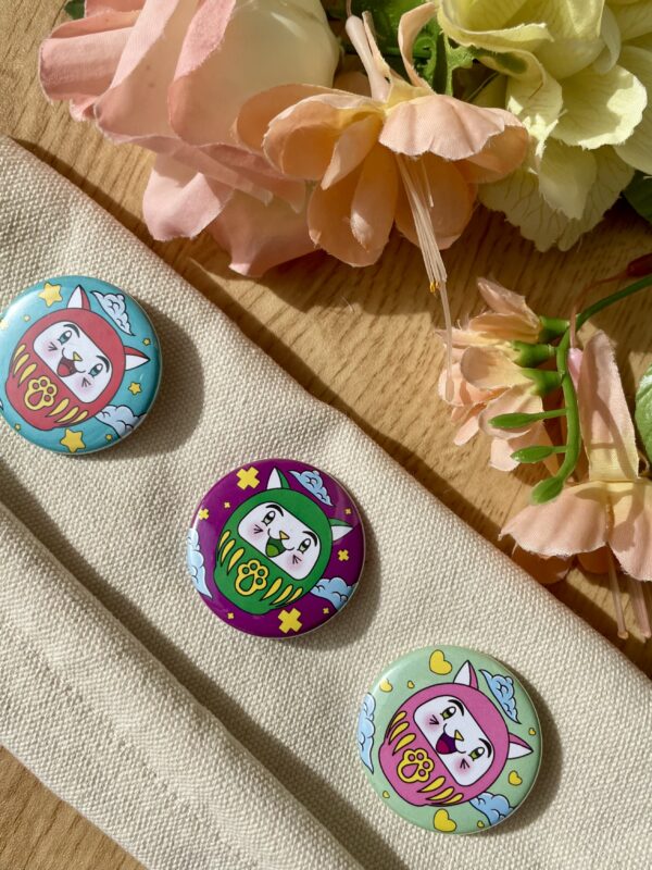 Badges Daruma - Collection Asia Mania