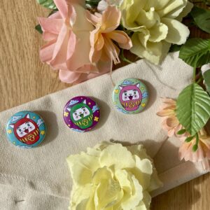 Badges Daruma - Collection Asia Mania