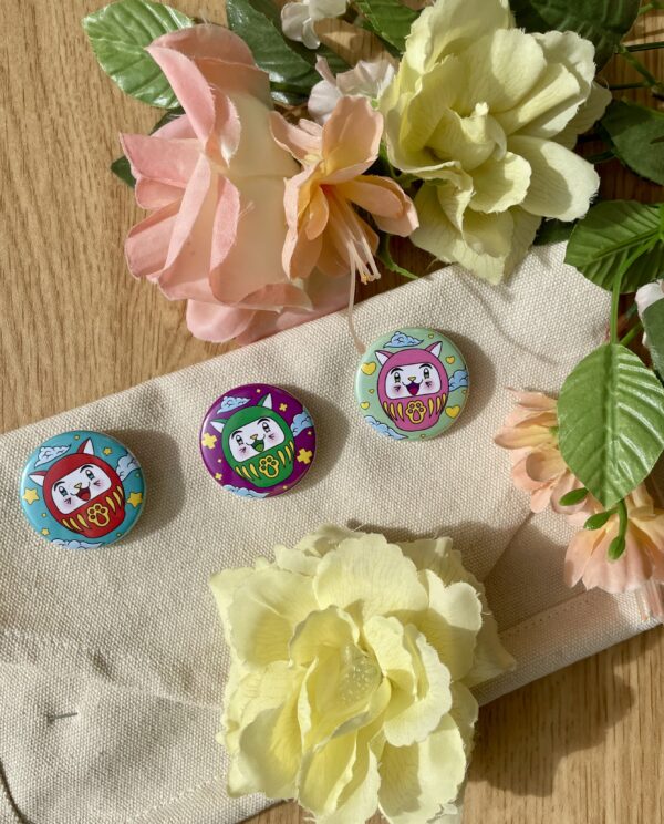 Badges Daruma - Collection Asia Mania