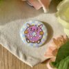 Badge rond Donut Chat-mallow - Collection Pause gourmande