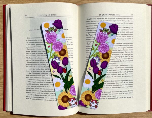Marque-pages Jardin féerique - Collection Féerie florale