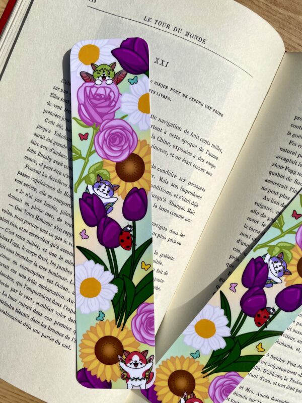 Marque-pages Jardin féerique - Collection Féerie florale
