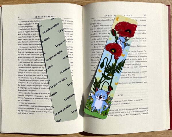 Marque-pages Fée des coquelicots - Collection Féerie florale