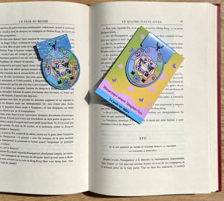 Marque-pages aimanté Tamagotchi Flora - Collection Gaming / Techno