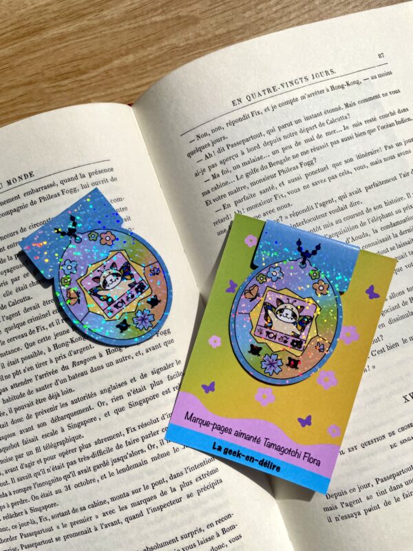 Marque-pages aimanté Tamagotchi Flora - Collection Gaming / Techno