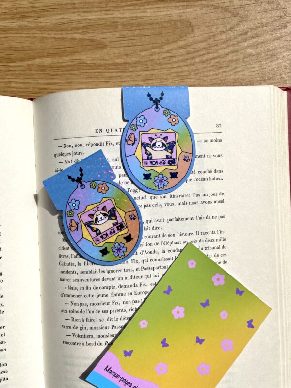 Marque-pages aimanté Tamagotchi Flora - Collection Gaming / Techno