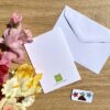 Carte de voeux Chat-pot - Collection Féerie florale