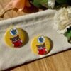 Badge rond Dominer le monde - Collection Moody Cat