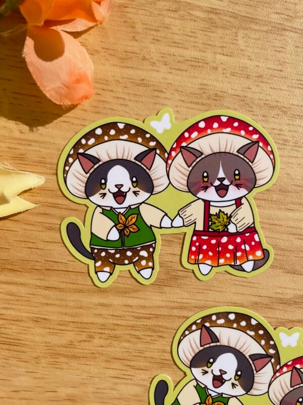Sticker individuel Les chat-pignons - Collection Cosy Fall