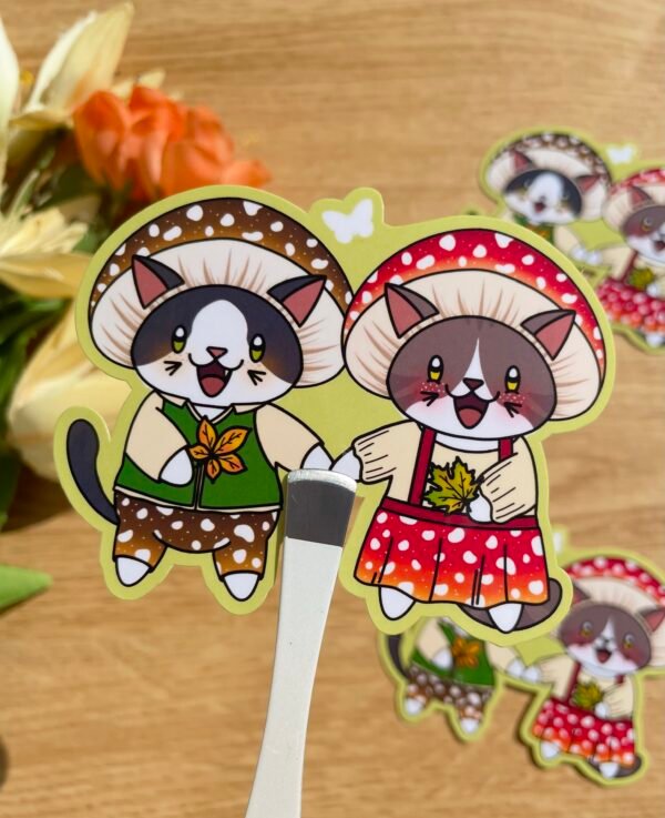 Sticker individuel Les chat-pignons - Collection Cosy Fall