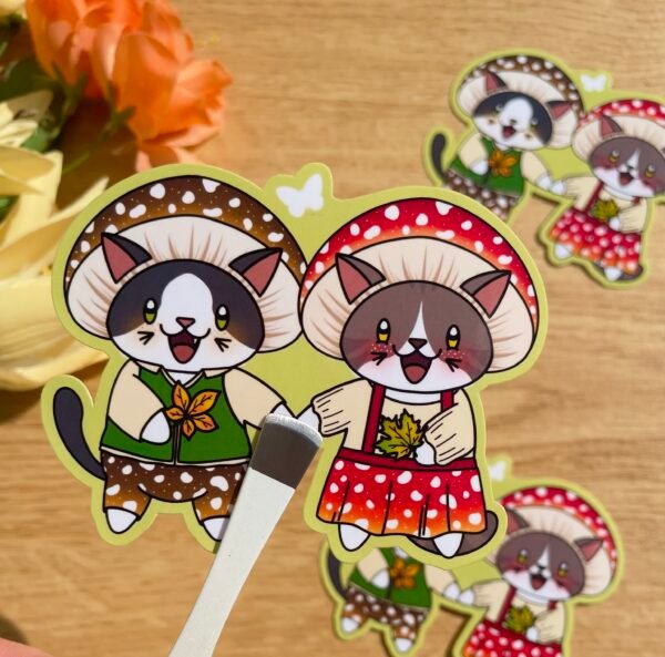Sticker individuel Les chat-pignons - Collection Cosy Fall